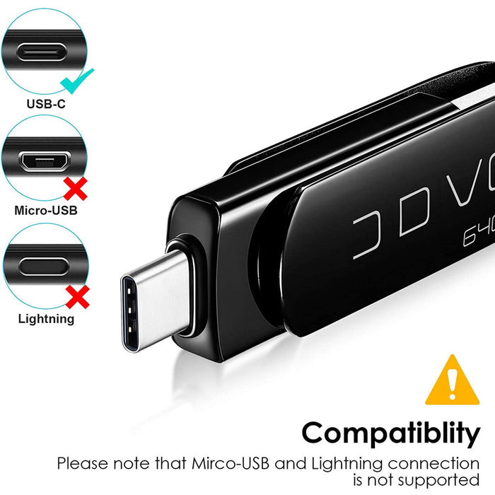 VTUC308 - Смартфон с двумя головками USB3.0 Type-C/Type-A OTG Flash Drive-Swiver